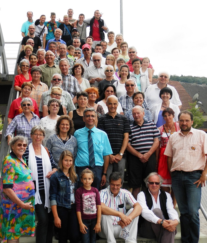 Gäste aus der französischen Partnergemeinde bereicherten das Volksfest 2014